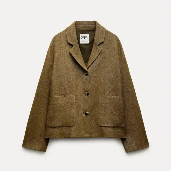 NWT Zara herringbone jacket - Picture 8 of 13